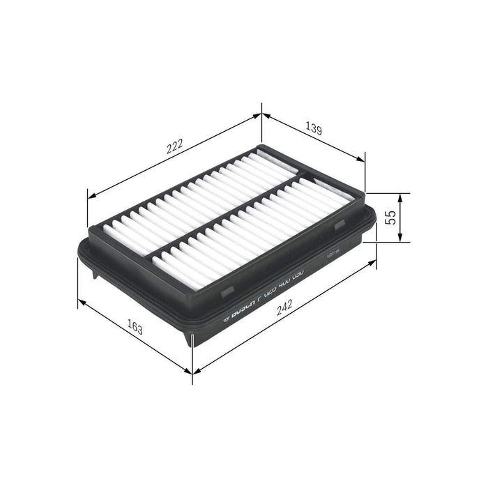 Genuine Bosch Car Air Filter S0090 fits Suzuki Liana VVT - 1.6 - 02-08 F02640009