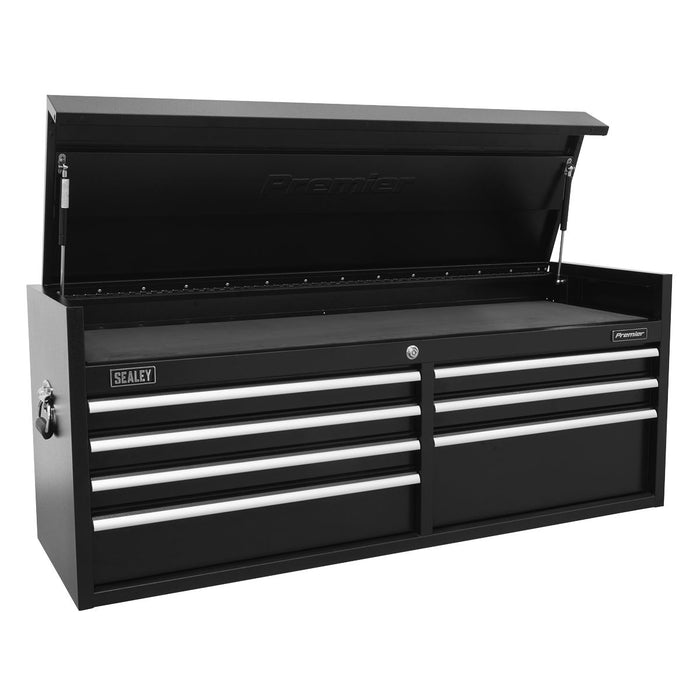 Sealey Topchest 7 Drawer 1415mm Heavy-Duty Black PTB141507 Sealey  - Dynamic Drive