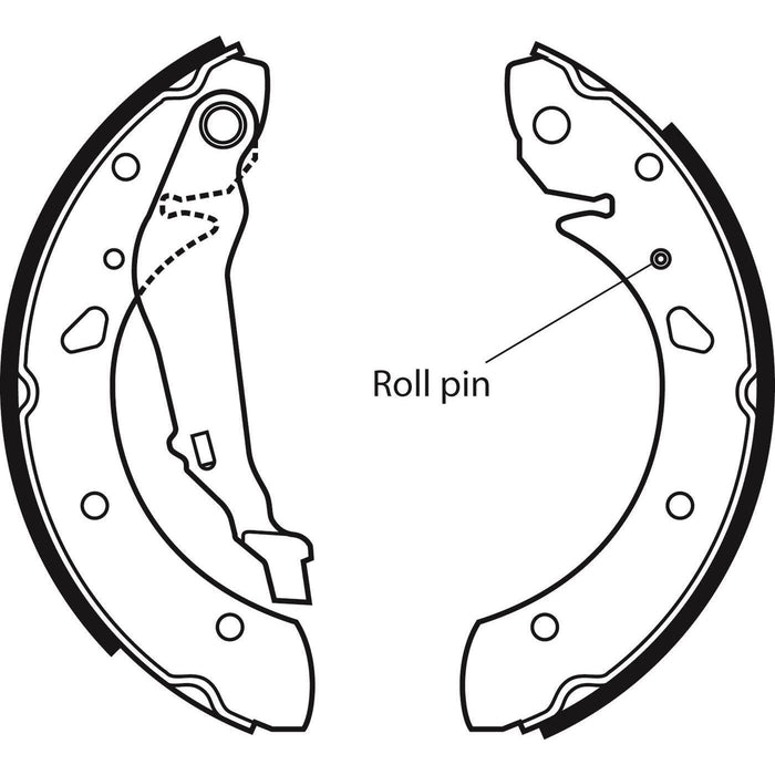 Apec Brake Shoe Rear Fits Toyota Avensis