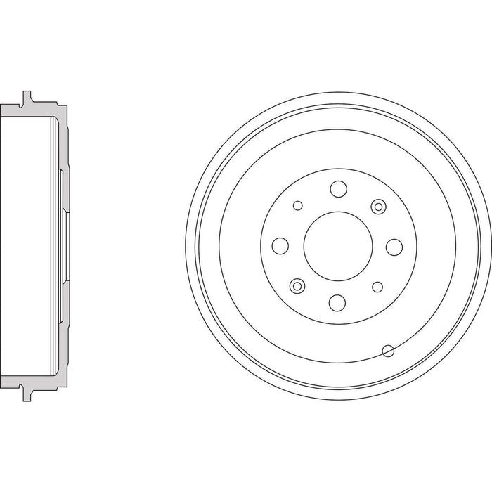 Apec Brake Drum Rear Fits Fiat Grande Punto Evo Opel Adam Corsa Vauxhall