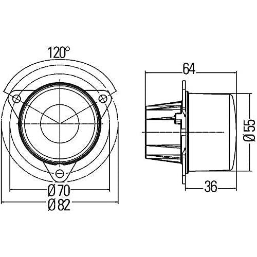 Hella LED-Reverse Light 12V 2ZR 011 172-107 Hella  - Dynamic Drive