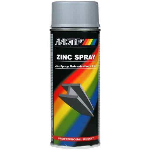 2 X Motip Zinc Primer Spray Paint Steel Metal Welding Galve Rust Heat Resistant Motip  - Dynamic Drive