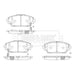 Genuine Borg & Beck Brake Pads fits 3 1118 BBP2873 Borg & Beck  - Dynamic Drive