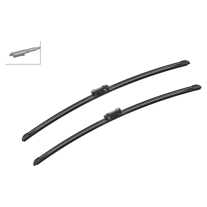 BOSCH Aerotwin Front Windscreen Wiper Blades Set for Seat Leon Mk2 2005-On