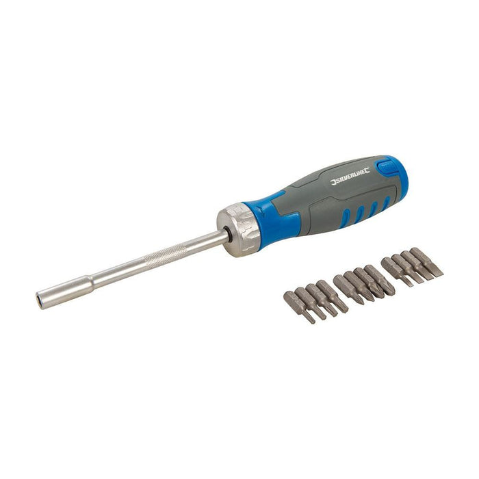 Silverline 12-in-1 Multi-Bit Ratchet Screwdriver 12-in-1