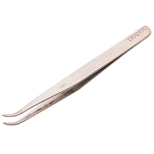 Draper Fine Point Curved Tweezers, 120mm 19672 Draper  - Dynamic Drive