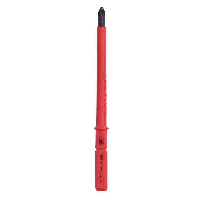 Draper XP1000 VDE PZ Type Interchangeable Screwdriver Blade, No.2 x 100mm Draper  - Dynamic Drive