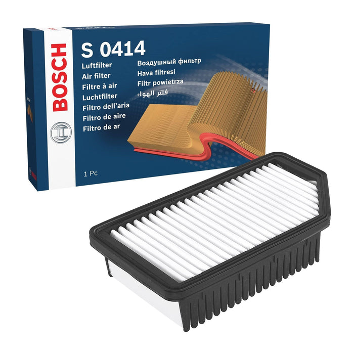 Genuine Bosch Car Air Filter S0414 fits KIA Rio CVVT - 1.2 - 11-17 F026400414 Bosch  - Dynamic Drive