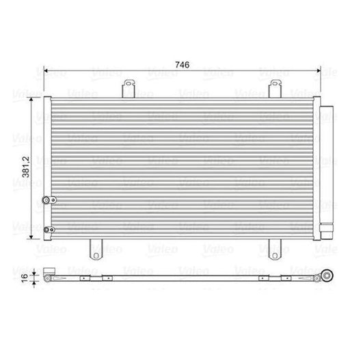 Valeo Air Conditioning Condenser 822584 Automotive Part fits Toyota Camry Valeo  - Dynamic Drive