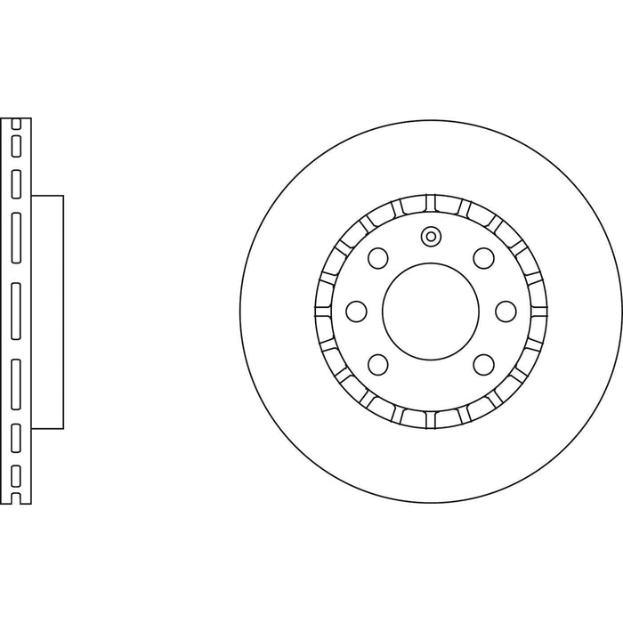 Apec Brake Disc Front Fits Opel Corsa Tigra Vectra Vauxhall Astra Belmont Cavali