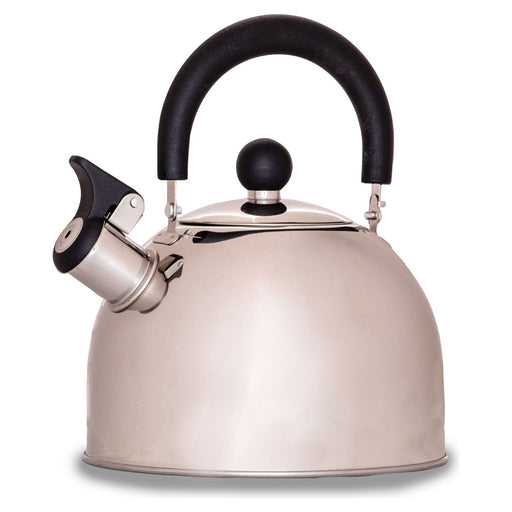 Hamilton polished stainless steel whistling kettle (2L) K0056SS Quest  - Dynamic Drive