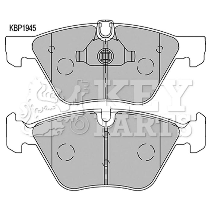 Genuine Key Parts KBP1945 Front Brake Pads (Ate-Teves)