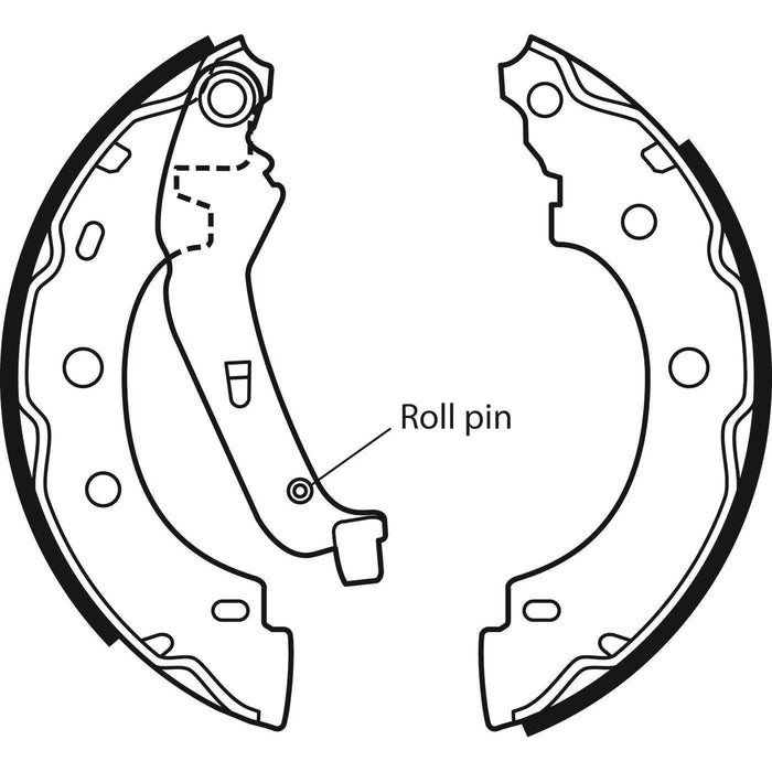 Apec Brake Shoe Rear Fits Nissan Kubistar Renault Kangoo