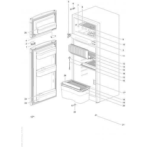 Thetford N4175 3-Way Caravan & Motorhome Fridge Freezer (Replaces N3175) Thetford  - Dynamic Drive