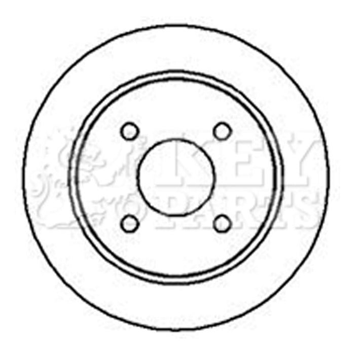 Genuine Key Parts KBD4869 Brake Disc Pair (Rear)