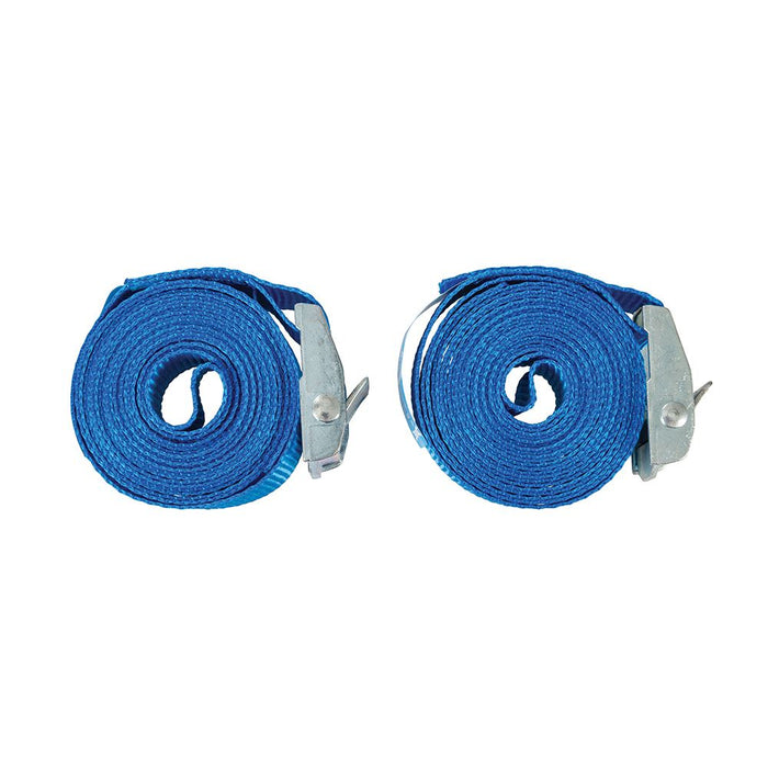 Silverline Cam Buckle Tie Down Strap 2.5m x 25mm 2pk 2.5m x 25mm