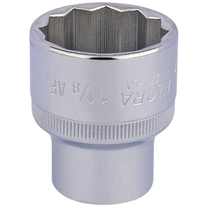 Draper Elora Bi-Hexagon Socket, 1/2" Sq. Dr., 1.1/8" 24492