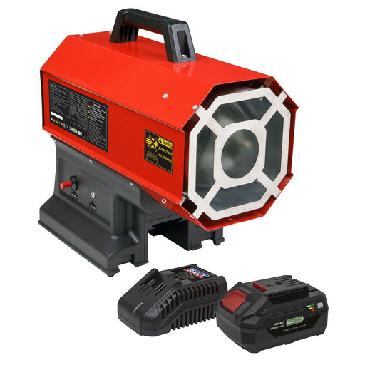 Sealey 2-in-1 Cordless/Corded Space Warmerï 30000-68000Btu/hr(9-20kW) SV20 Serie Sealey  - Dynamic Drive