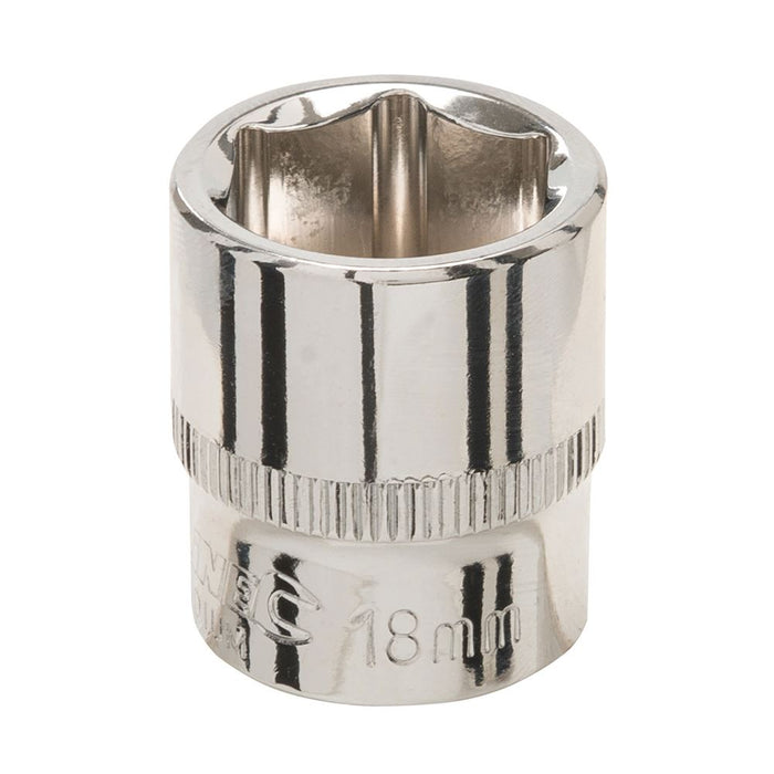 Silverline Socket 3/8" Drive 6pt Metric 18mm