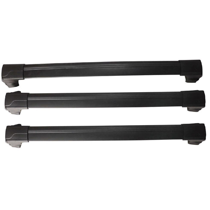 Aluminium Roof Bars Rack Black fits Ford Tourneo Custom 2013- V362