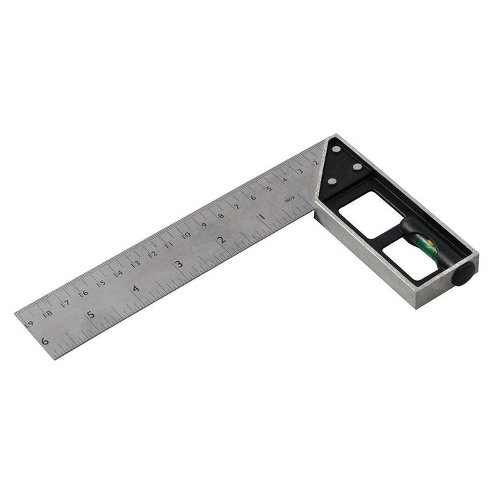 Silverline Tri & Mitre Square with Spirit Level 150mm Silverline  - Dynamic Drive