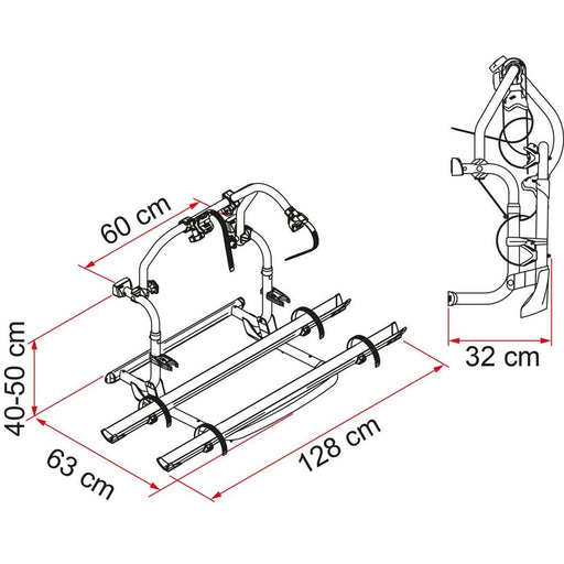 Fiamma Carry Bike Pro C Blue RV Bike Carrier with Easy Installation Fiamma  - Dynamic Drive