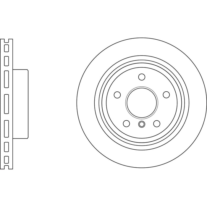 Genuine APEC Rear Brake Discs & Pads Set Vented for BMW 6 Series