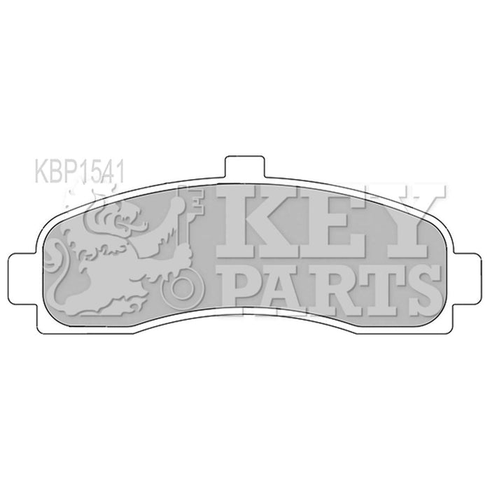 Genuine Key Parts KBP1541 Front Brake Pads (Akebono) Key Parts  - Dynamic Drive