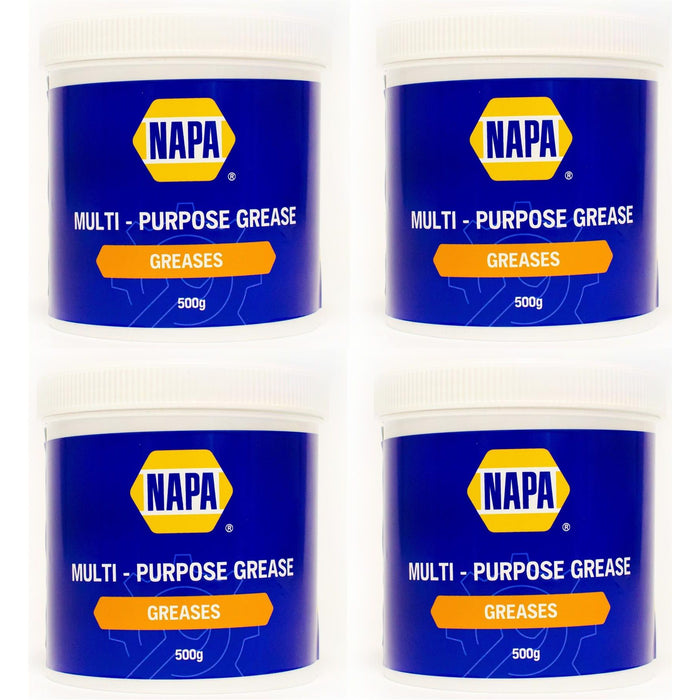 4x NAPA Multi Purpose Wheel Bearing Grease 500g Lithium LM2 TUB Napa  - Dynamic Drive