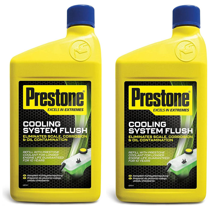 2x Prestone Cooling System Flush Eliminates Scale Corrosion & Oil Contamination Prestone  - Dynamic Drive