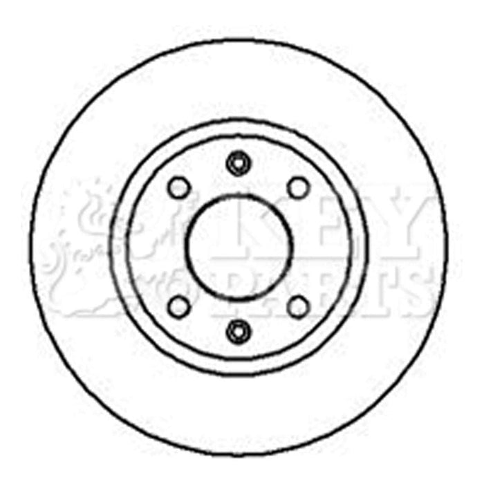 Genuine Key Parts KBD4078 Brake Disc Pair (Front)