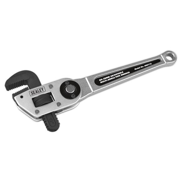 Sealey Adjustable Multi-Angle Pipe Wrench 9-38mm AK5115 Sealey  - Dynamic Drive