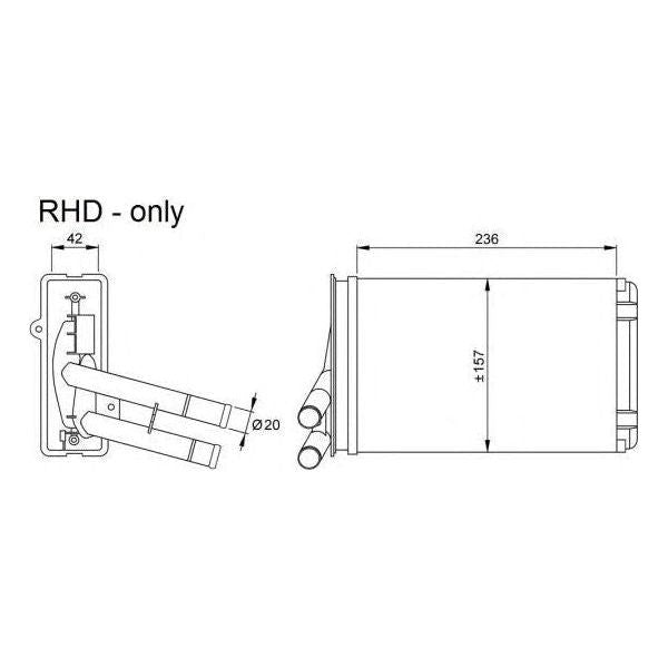 NRF Heater Radiator 54302