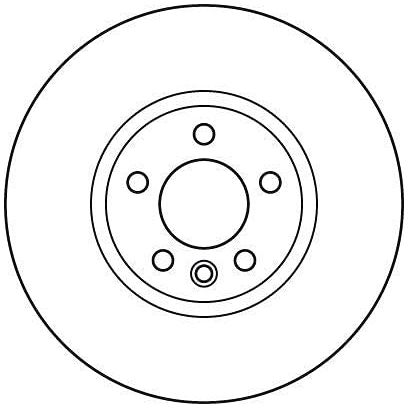 Genuine TRW Brake Disc (Single) DF6124S TRW  - Dynamic Drive