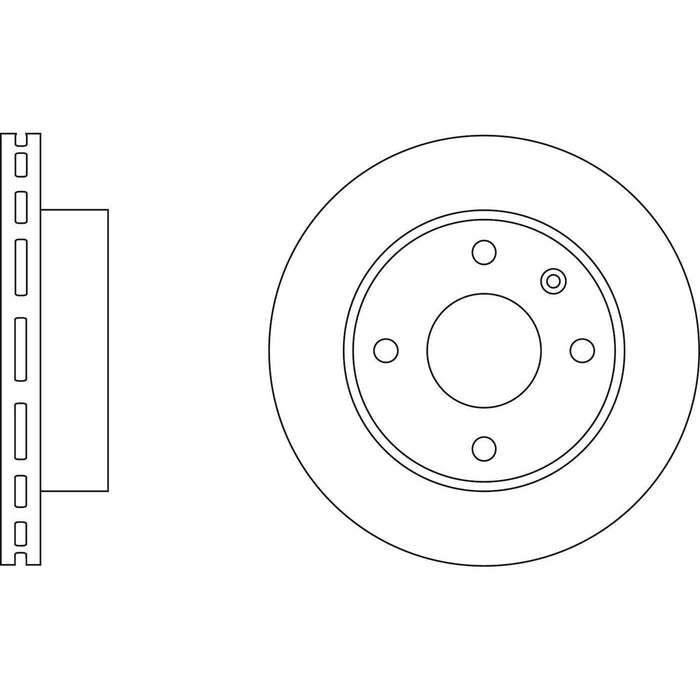 Apec Brake Disc Front Fits Ford Escort Orion Sierra Tvr Chimaera Griffith