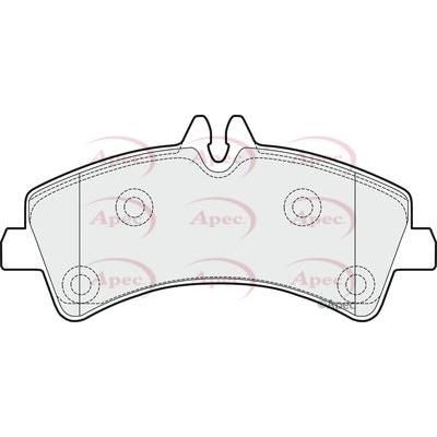 Apec Brake Pads Rear Fits Mercedes Sprinter VW Crafter