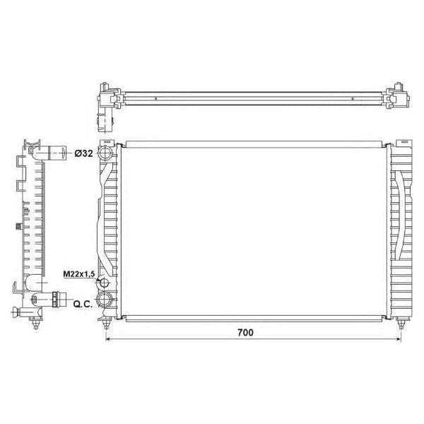 NRF Radiator 53175