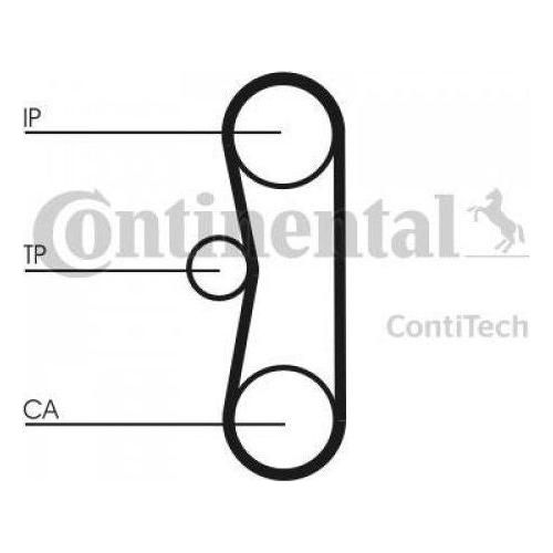 Genuine Continental ContiTech Timing Belt Kit fits IvecoCitroen 2.5 Inj Pump CT6 ContiTech  - Dynamic Drive