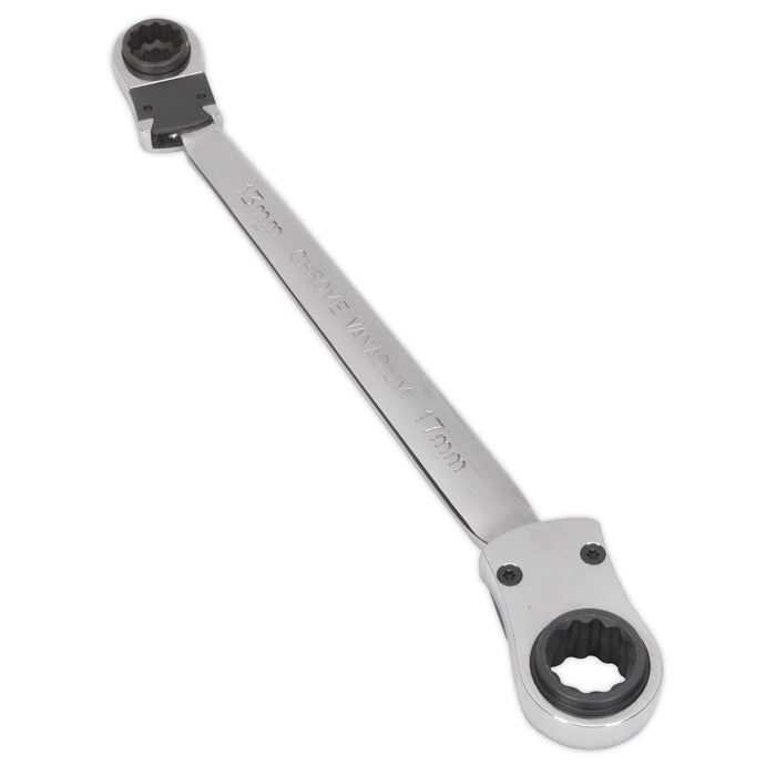 Sealey Ratchet Ring Spanner 4-in-1 Reversible Metric AK6389