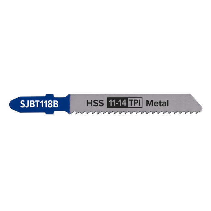 Sealey Jigsaw Blade Metal 92mm 11-14tpi Pack of 5 SJBT118B