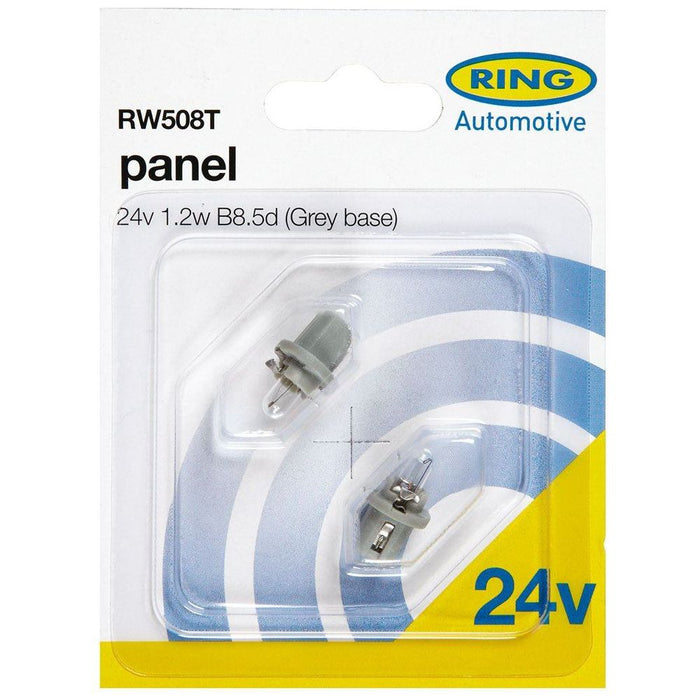 Ring Automotive RW508T 24V 1.2W B8.5D (Black Base) Tachograph Panel Bulb