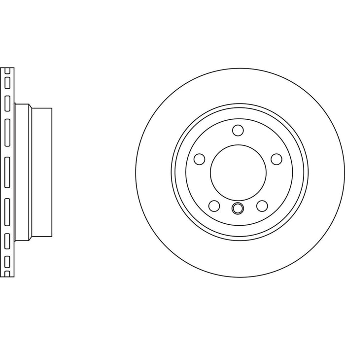 Genuine APEC Rear Brake Discs & Pads Set Vented for BMW 1 Series