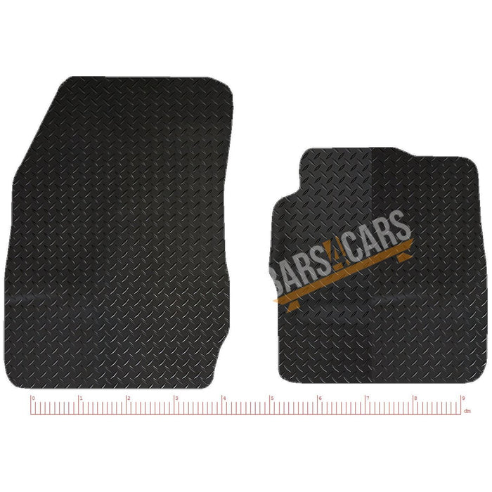 Red Tailored Rubber Mats for Ford Transit Courier 2014 2015 2016 2017 2018 UKB4C  - Dynamic Drive