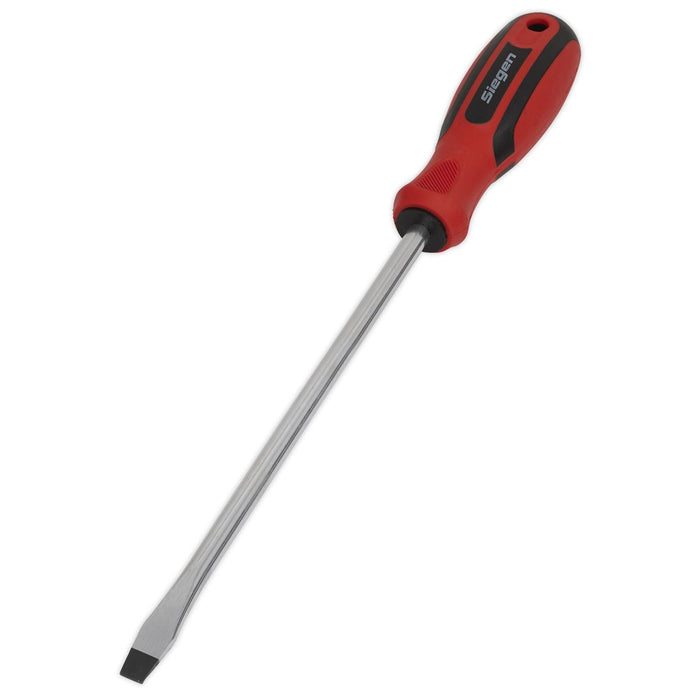 Sealey Screwdriver Slotted 8 x 200mm S01177 Siegen by Sealey  - Dynamic Drive