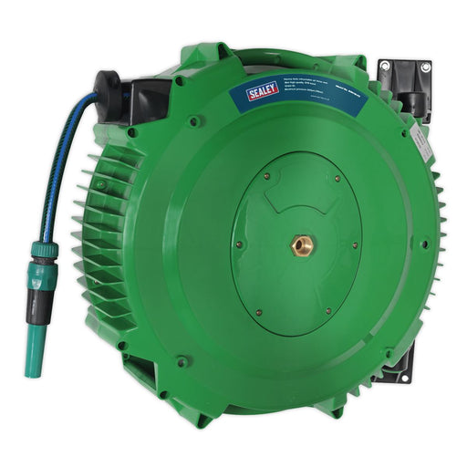 Sealey Retractable Water Hose Reel 18m 12mm ID PVC Hose RGH18 Sealey  - Dynamic Drive