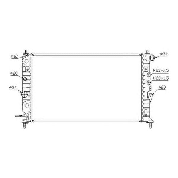 NRF Radiator fits Opel Vectra NRF  - Dynamic Drive