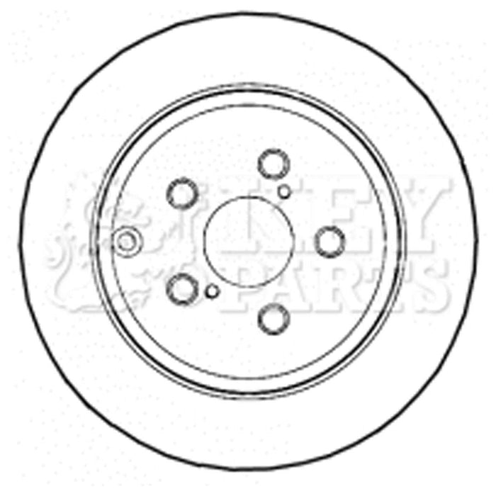 Genuine Key Parts KBD4460 Brake Disc Pair (Rear)