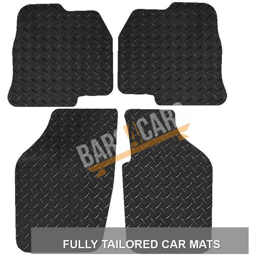 Tailored Rubber Mats for VW Polo 02-04 + Clips 2002 2003 2004 UKB4C  - Dynamic Drive