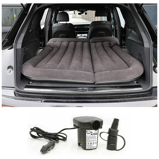 Camping Travel Inflatable Rear Car Boot Double Air Bed Mattress Grey Streetwize  - Dynamic Drive