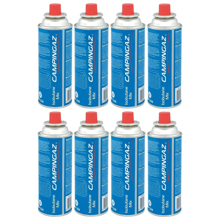 Campingaz CP250 Isobutane Gas Cartridge 8 Pack Campingaz  - Dynamic Drive